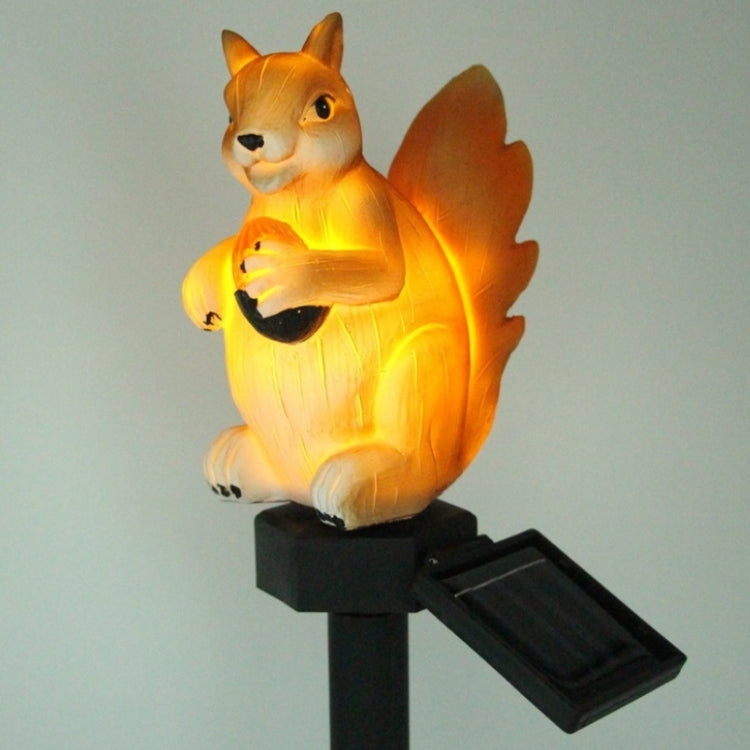 LED Solar Squirrel Lawn Light Outdoor Garden Decoration Landscape Light(Warm White Light) by bashfashion