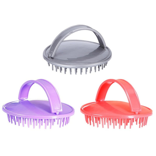 10 PCS Head Itching Massage Brush Household Scalp Cleaning Brush(Purple) by bashfashion