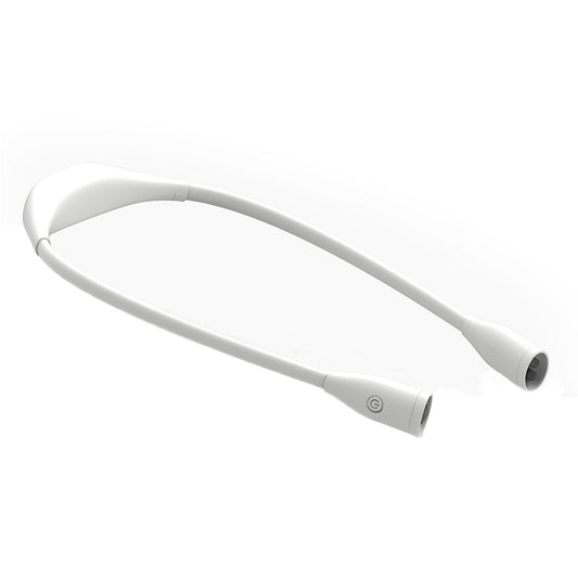 Student Eye Protection Reading LED Neck Hanging Light USB Rechargeable Outdoor Night Running Portable Light,Specification: Stepless Dimming(White) by bashfashion