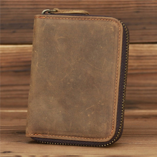 9039 RFID Antimagnetic Leather Zipper Wallet(Vertical 3) by bashfashion