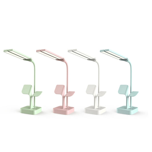 550TD3 Rechargeable USB Double Head Folding Table Lamp(Green) by bashfashion