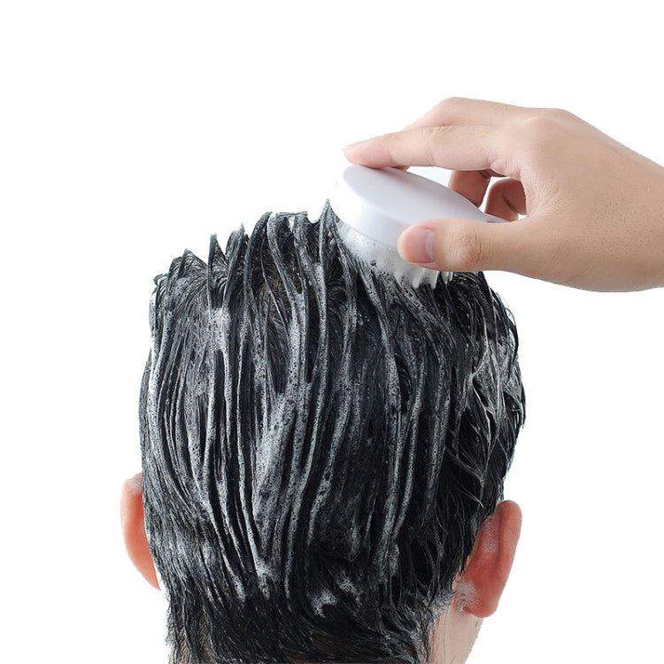 10pcs XTS01 Silicone Soft Teeth Head Shampoo Massage Comb Shampoo Brush(White) by bashfashion