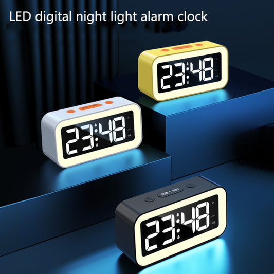 LED Electronic Alarm Clock Night Light(Yellow) by bashfashion