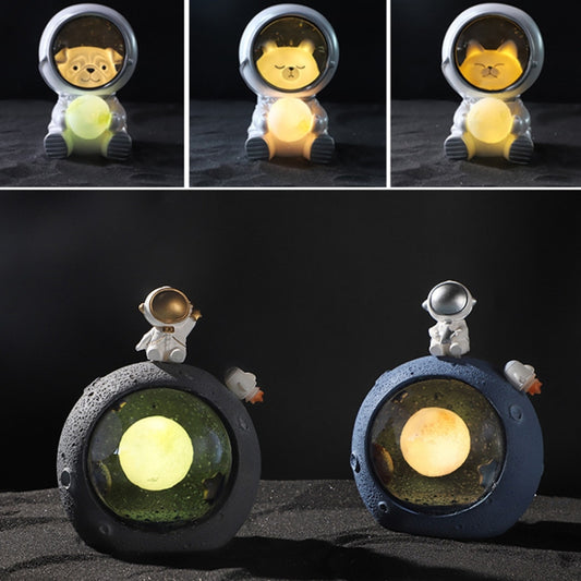 W1153 Resin Planet Night Light Home Decorations, Style: Silver Star by bashfashion