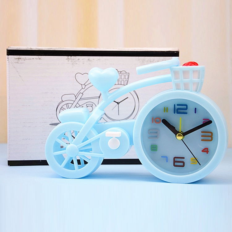 Bicycle-shaped Desktop Alarm Clock Student Gifts(Light Pink) by bashfashion