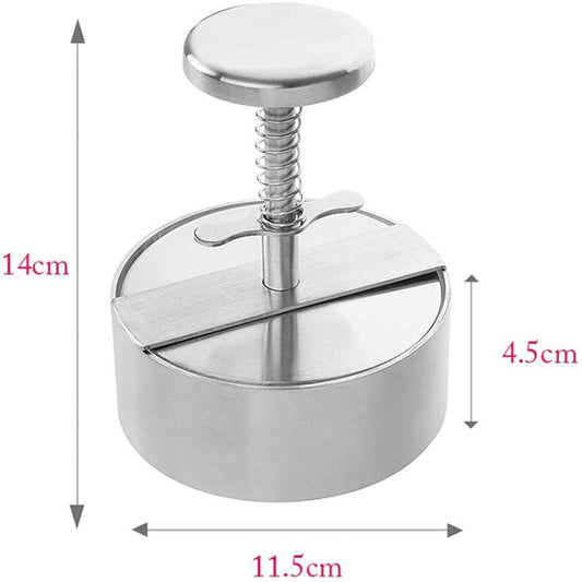11.5cm Small Hamburg Pressed Meat 304 Stainless Steel Cake Press by bashfashion