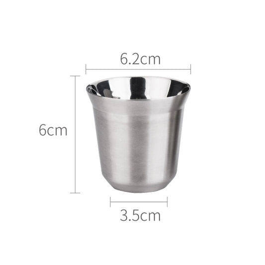 304 Stainless Steel Coffee Capsule Cup Double Insulation Coffee Cup, Style: Small Single Cup by bashfashion