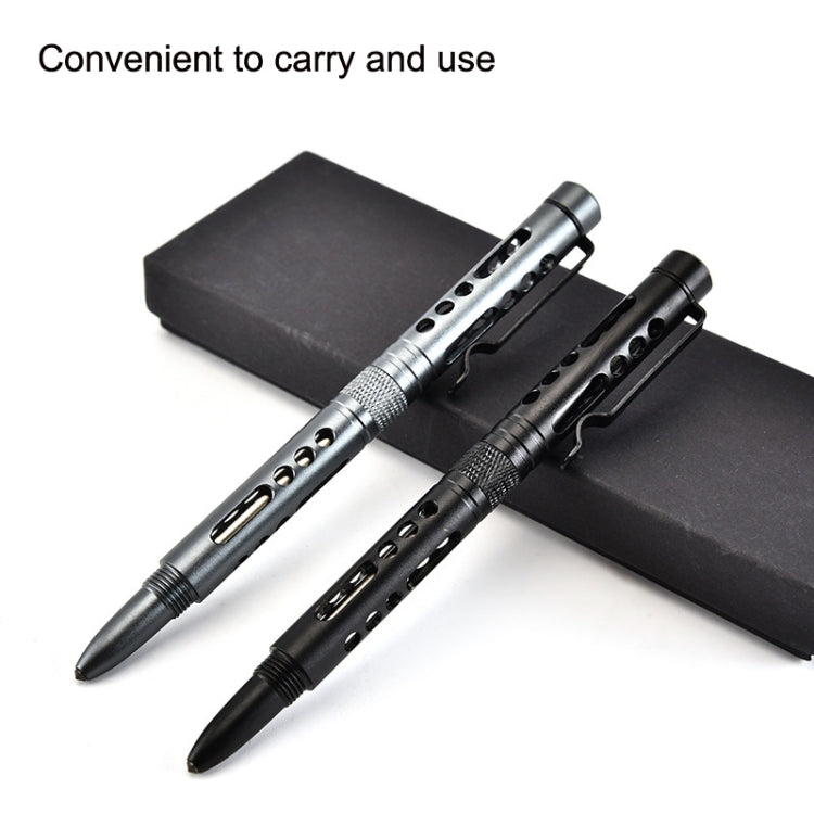 GB016 Aluminum Alloy Hollow Broken Window Survival Pen, Random Color Delivery by bashfashion