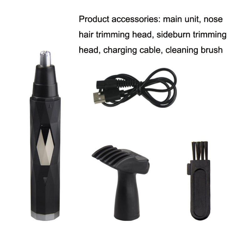 BD-9300 Multifunctional Electric Nose Hair Device Set(Black) by bashfashion