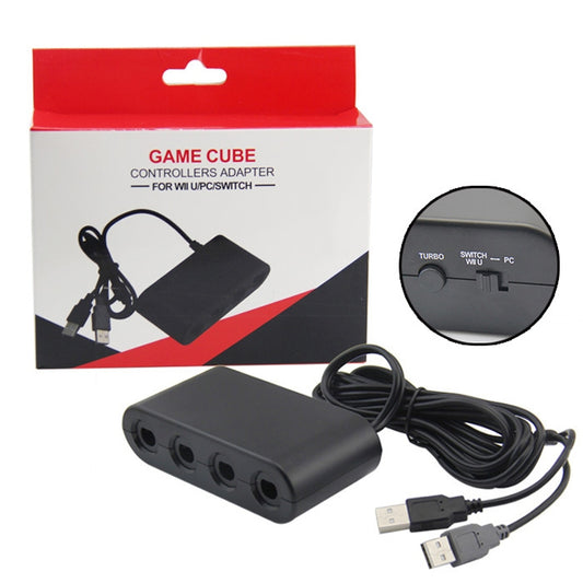 GC Handle To Wii U/PC/Switch Converter Adapter(Black) by bashfashion