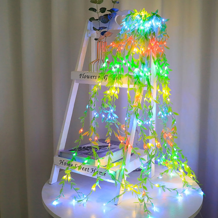 100 LEDs Simulation Planting Copper Wire Decorative Light, Spec: Waterproof Battery Box+RC(Yellow Light) by bashfashion