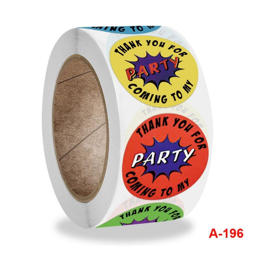 Floral Heart-shaped Thank You Sticker Wedding Decoration Label, Size: 2.5cm / 1 inch(A-196) by bashfashion