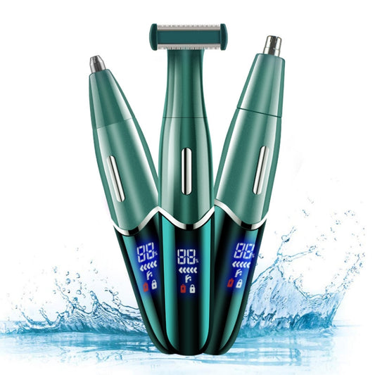 568 USB Electric Shaver Eyebrow Trimmer(Ink Green) by bashfashion