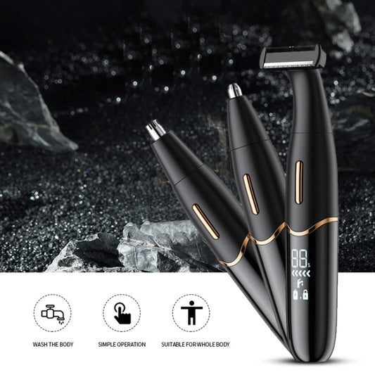 568 USB Electric Shaver Eyebrow Trimmer(Black) by bashfashion