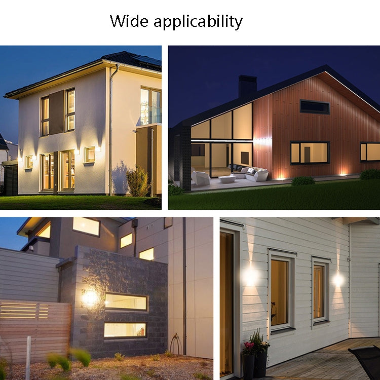 4 LEDs Garden Aluminum Double Head Wall Light(Warm White Light) by bashfashion