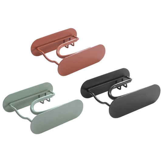 Bathroom Hair Dryer No Punching Iron Hanger(Brown) by bashfashion