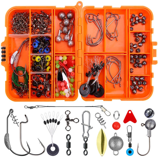 213 PCS / Set Road Squid Hook Accessories Set(026 Orange Box) by bashfashion