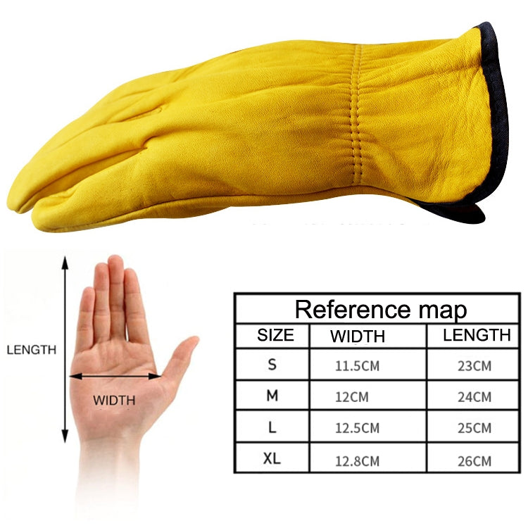 1 Pair JJ-1011 Genuine Leather Outdoor Wear-resistant Gardening Gloves, Size: XL by bashfashion