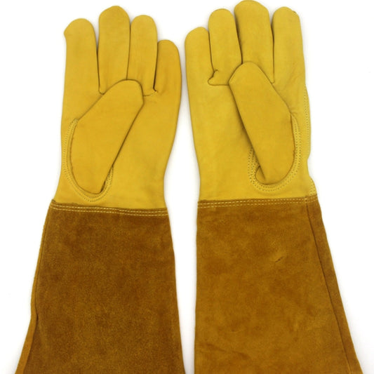 1 Pair JJ-GD305 Genuine Leather Stab-Resistant Cut-proof Garden Gloves, Size: XL by bashfashion