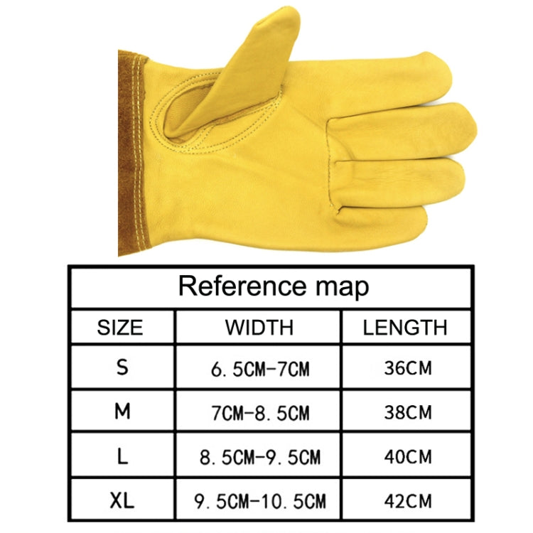 1 Pair JJ-GD305 Genuine Leather Stab-Resistant Cut-proof Garden Gloves, Size: XL by bashfashion