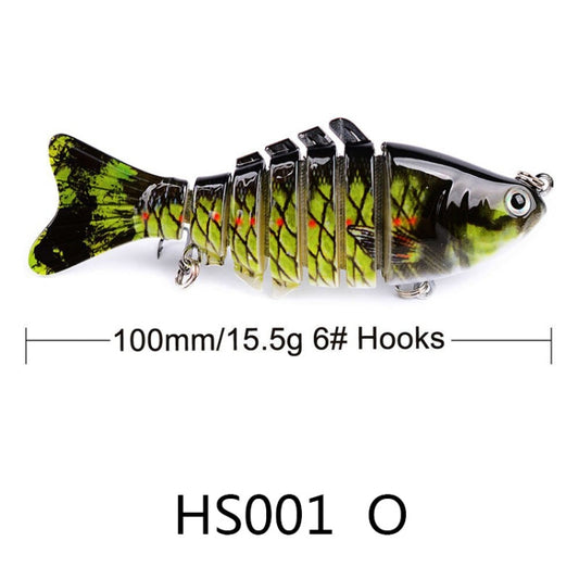 2 PCS PROBEROS HS001 10cm 15.5g Road Sub-Fish Bait Plastic Hard Bait(O) by bashfashion