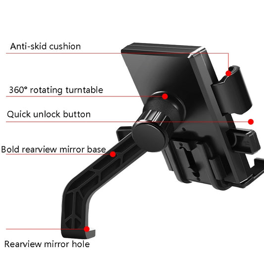 Y02 Electric Bike Mobile Phone Bracket, Style: Rearview Mirror Installation by bashfashion
