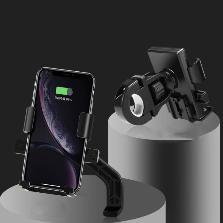 Y02 Electric Bike Mobile Phone Bracket, Style: Rearview Mirror Installation by bashfashion