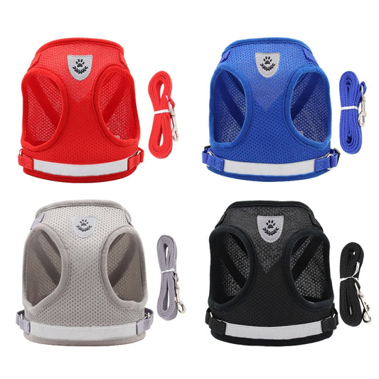 BL-844 Pet Chest Straps Reflective Breathable Dog Rope, Size: M(Blue) by bashfashion