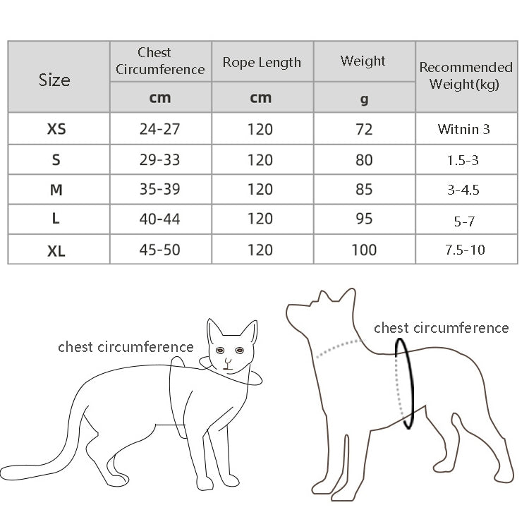 BL-844 Pet Chest Straps Reflective Breathable Dog Rope, Size: M(Black) by bashfashion