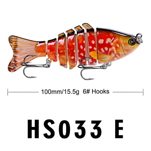 PROBEROS HS033 10cm 15.61g Knotty Lure Fish Bait Plastic Hard Bait(E) by PROBEROS