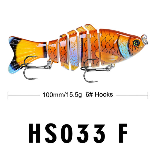 PROBEROS HS033 10cm 15.61g Knotty Lure Fish Bait Plastic Hard Bait(F) by PROBEROS