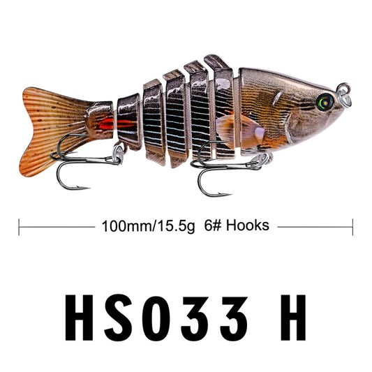 PROBEROS HS033 10cm 15.61g Knotty Lure Fish Bait Plastic Hard Bait(H) by PROBEROS