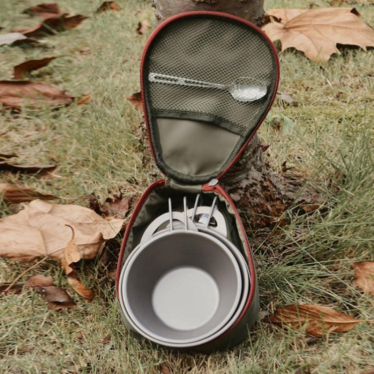 CAMPSOR Outdoor Camping Barbecue Tableware Storage Bag(Khaki) by bashfashion