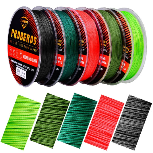 PROBEROS 8 Edited 100M Majestic Horse Fish Line, Line number: 5.0 / 60LB(Yellow) by PROBEROS
