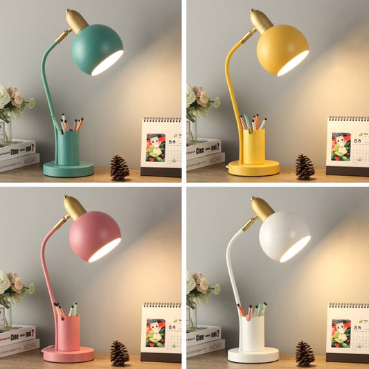 YY-1109 Student Desk LED Eye Protection Lamp with Pen Holder, CN Plug, Specification: without Bulb(Pink) by bashfashion