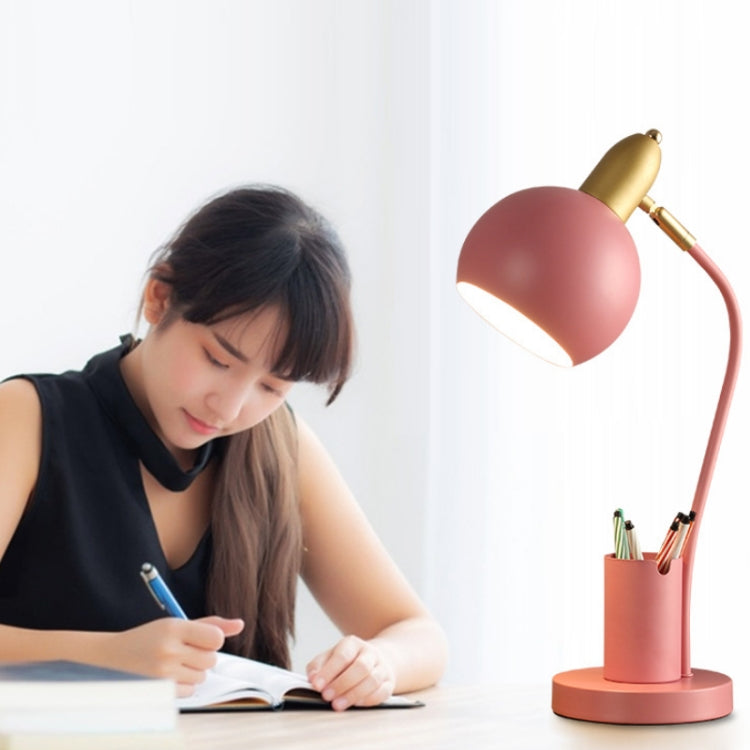 YY-1109 Student Desk LED Eye Protection Lamp with Pen Holder, CN Plug, Specification: Tricolor(Yellow) by bashfashion