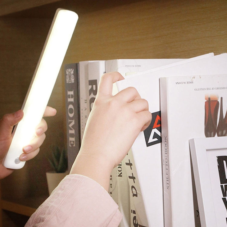 Magnetic Rechargeable Cabinet Bedside Human Body Induction Lamp, Specification: 900 mAh With Switch 35cm(White Light) by bashfashion