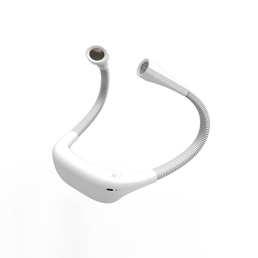 Hanging Neck Lamp Student Eye Protection Led Reading Lamp USB Rechargeable Book Lamp(White) by bashfashion