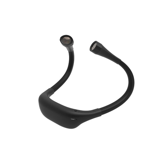 Hanging Neck Lamp Student Eye Protection Led Reading Lamp USB Rechargeable Book Lamp(Black) by bashfashion