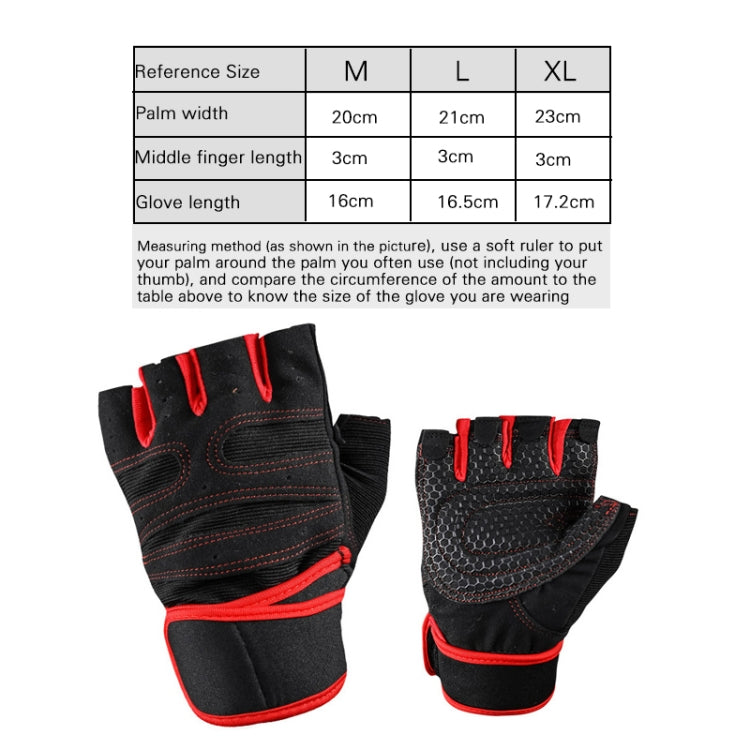 ST-2120 Gym Exercise Equipment Anti-Slip Gloves, Size: L(Blue) by bashfashion