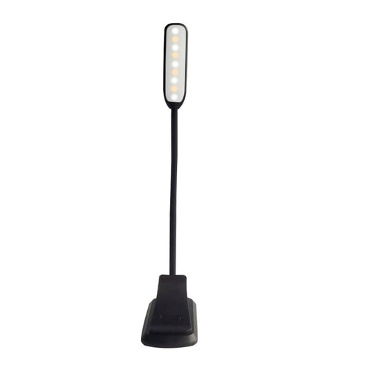 8027-1 9 LEDs Reading Lamp Music Score Clip Light(Black) by bashfashion