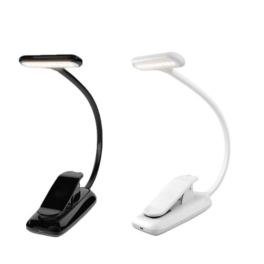 8021 Mini Book Clip Light LED Music Score Eye Protection Reading Lamp(Black) by bashfashion