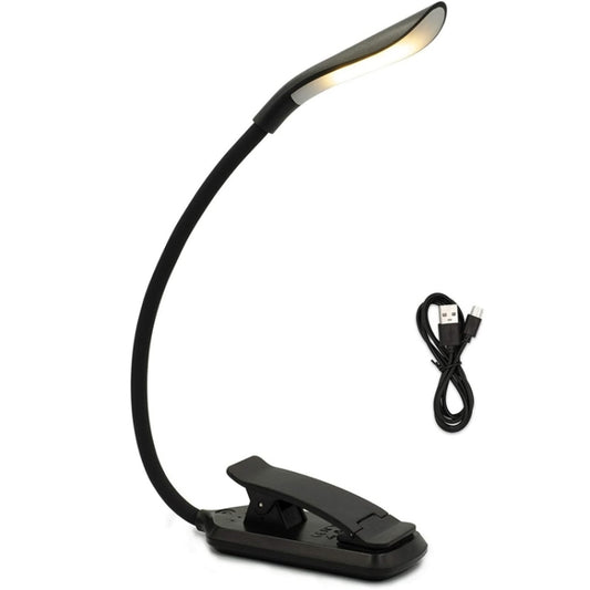 8027D-2 7 Beads LED Eye Protection Reading Folding Book Clip Light(Black) by bashfashion