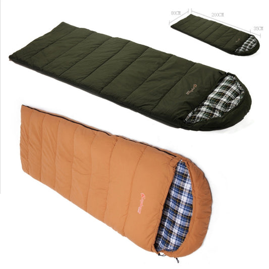 CHANODUG FX-8309 Camping Warm Envelop Style Sleeping Bag(Khaki) by CHANODUG