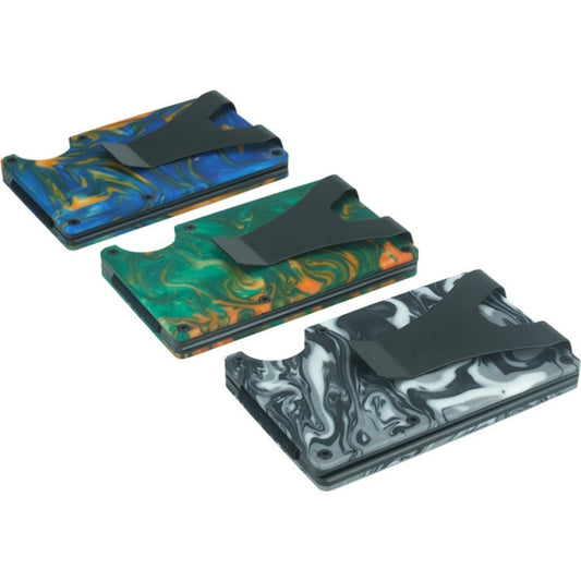 RFID Anti-Degaussing Resin Ultra-Thin Card Holder(Black) by bashfashion