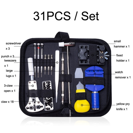 31 PCS / Set Watch Repair And Disassembly Tool Set by bashfashion