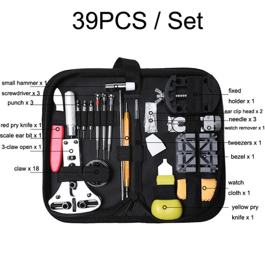 39 PCS / Set Watch Repair And Disassembly Tool Set by bashfashion