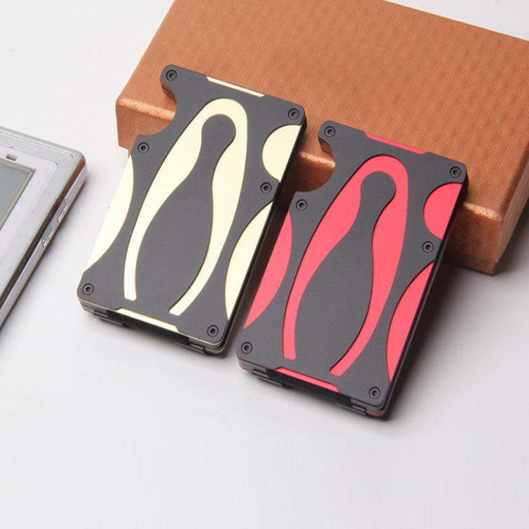 RFID Anti-Degaussing Anti-Theft Metal Wallet(Gold) by bashfashion