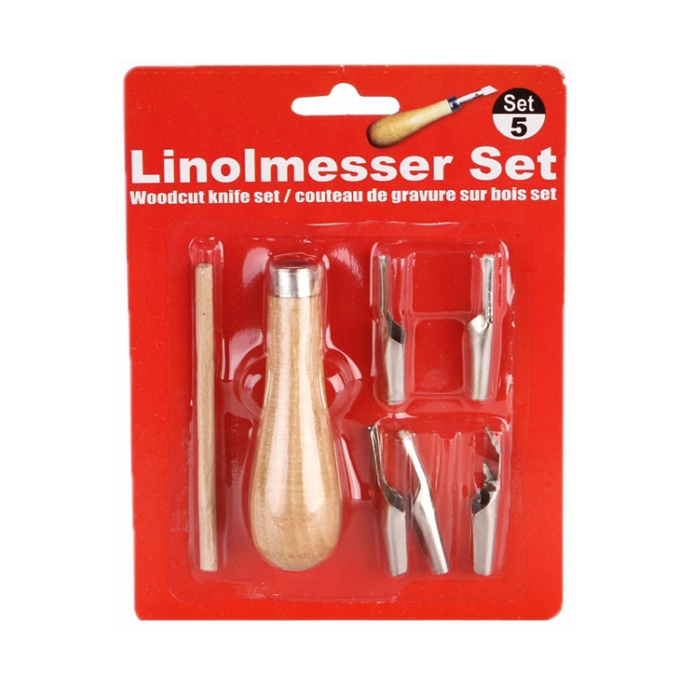 DIY Soft Clay Clay Sculpting Shaped Carving Knife, Specification: 7 PCS/Set(Wood Color) by bashfashion