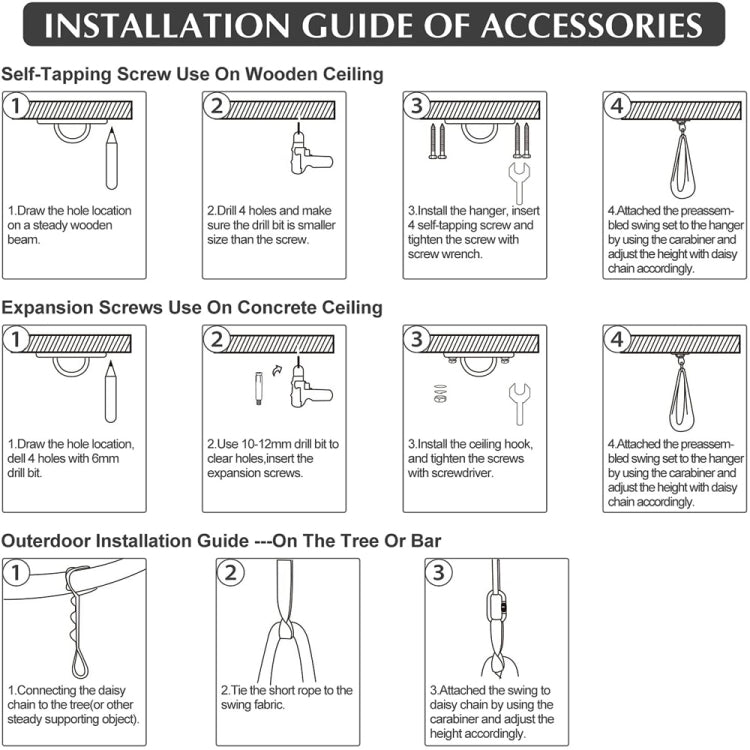 Kids Elastic Hammock Indoor Outdoor Swing, Size: 1.5x2.8m (Silver Gray) by bashfashion